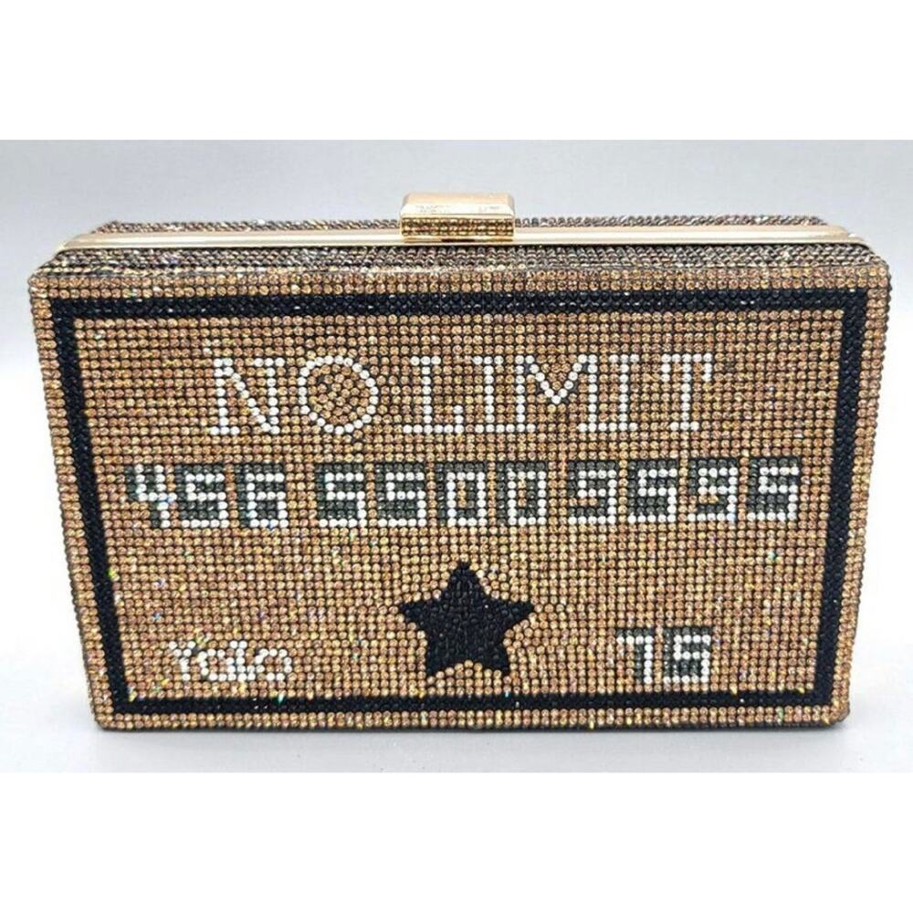 No Limit Credit‎ Card Crystal Clutch